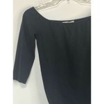 EXPRESS  One Eleven Black Half Sleeve Crew Neck Bodysuit Size Small Photo 2