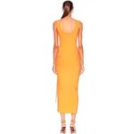 The Range  Alloy Rib Cinched Midi Dress Light Orange Photo 2