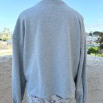 Cinq à Sept Cinq a Sept Parker Heather gray knotted pullover sweatshirt size S small Photo 5