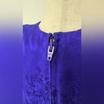 Maggy London Vintage  100% Silk Royal Blue Short Sleeve Dress Sz 8 Photo 3