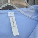 Moonsea Sky Blue Dress with Classic Collar Size L Photo 1