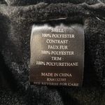 Love Token Faux Shearling Black Cropped Aviator Jacket Size L Photo 14