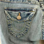 True Religion  Jeans Womens Size‎ 28 Straight Leg Distressed Low Rise Vintage Y2k Photo 4
