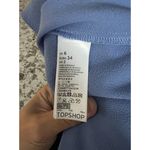 Topshop Women's Periwinkle Blue Cold Shoulder Off The Shoulder Top Size US 2 EUC Photo 4