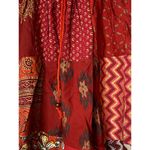 Sacred Threads  Women's M/L Boho Patchwork Skirt Red Orange Quilted Cottagecore Photo 2