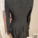 NWOT Aakasha Asymmetric Lines Unique Rave Flare Pleated WhimsyGoth Western avant Black Size M Photo 4