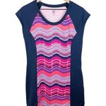 Title Nine  Gidget 2.0 Athletic Dress Women's Size Medium Navy Blue Pink Chevron Photo 0