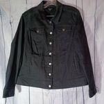 Relativity  Black Denim Jacket Photo 0