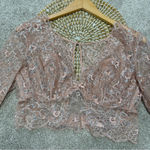 Victoria's Secret NWT Victoria’s Secret Dream Angels Allure Shimmer Long Sleeve Bra Top Lace XL Photo 5