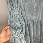 Reformation NWT  Albi Velvet Mini Dress in Turquoise Photo 4