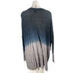 Pins and Needles Blue Ombre Dip Dye V Neck Long Sleeve Tunic Blouse Top Size S Photo 2