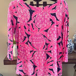 Lilly Pulitzer  Pink and Navy Women's Top Photo 0