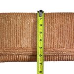 Vintage Raffia Straw Clutch Made in Italy Tan Photo 10