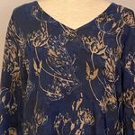 Soft Surroundings  blue beige floral tunic dress size small‎ Photo 1