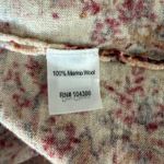 Garnet Hill Garnett Hill 100% Merino Wool Floral Sweater Size Small.  Photo 3