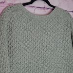 Title Nine SPEAKING SWEATER THICK KNIT CURVED HEM GRAY WOOL ALPACA BLEND MEDIUM Photo 7