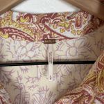 Free People Midnight Fever Paisley Button Down Top Boho Size Large Photo 6