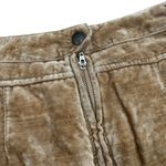 Free People Dust To Dust Velvet Mini Skirt Tan Lined Crushed Velvet Women's 0 Photo 5