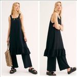 Free People FP Beach black SMALL Dream Of You Tunic beige sleeveless knit Dress Photo 1