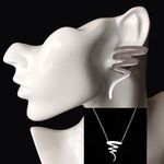 TAXCO Sterling Silver Zig Zag Clip On Earrings *Coordinates w/ Tiffany Necklace Photo 1