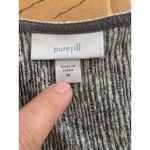 J Jill women's medium pure Jill linen blend 3/4 sleeve minimalist Gray Photo 2
