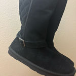 Sonoma Black fuzzy boots size seven Photo 0