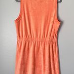 Beyond Yoga Out Of Town Terry Sleeveless Stretch Waist Mini Dress Orange Dream Photo 4