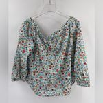 J.Crew  Liberty Fabric Edenham Floral Off The Shoulder Blouse Size 8 Photo 2