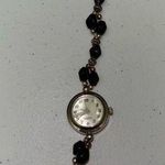 None Vintage Beaded Quartz Toggle Ladies Analog Watch Photo 0