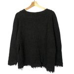 Free People  Irresistible Dark Brown Fringe Pullover Sweater XS Photo 3