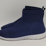 Chase and Chloe Navy Blue Knit Sock Slip On Ankle Sneakers Shoes Size 9 Photo 10