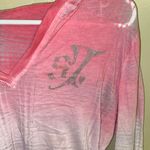 Seven7 Pink and Grey Sweatshirt Photo 4