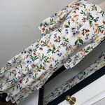 Anthropologie FLORAL TIERED WRAP STYLE MULTI COLORED FEMININE GRANNYCORE PERFECT EASTER DRESS Photo 5