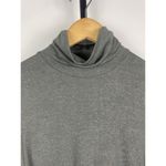 Ralph Lauren Lauren Gunmetal Gray Metallic Short Sleeve Turtleneck Shirt Size M Photo 4