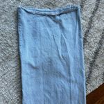 Pull & Bear Light Blue high waisted wide leg distressed jeans Photo 8