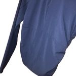 Athleta Transcend Half Zip Navy Long Sleeve Cinched Waist Top Small #759 Photo 8