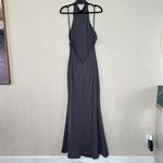 House Of CB  Juliette Shadow Halter Gown‎ gray Maxi gown NWOT size Large Photo 7