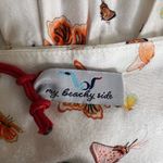 My Beachy Side Mini Dress Butterfly Halter Cutout Front Beaded Neck White M New Size M Photo 5