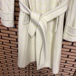 Banana Republic Lime Green And White Wool Blend Trench Coat Size XS Photo 2