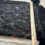 Loft  Boudoir Lace Cold Shoulder Black Nude Dress size 4 NEW NWT Photo 9