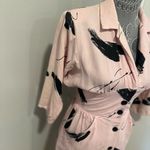VTG 60s/70s Sz: 5/6 PV Rich Pink Abstract Button Down Dress. Pockets. Union made Size undefined Photo 11