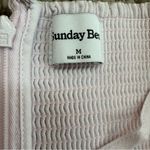 Sunday Best Women’s M Quaint Linen & Organic Cotton Mini Dress Light Pink Summer Size M Photo 3