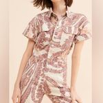 Free People We The Free Marci Printed Paisley Coverall Jumpsuit Photo 2