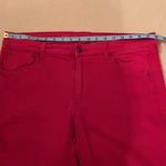 Old Navy Y2K hot red jeans sweetheart size 12 Photo 2