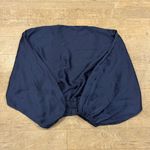 Free People NWOT Indigo Lost Dark Blue Long Sleeve Flowy Top Size Small Photo 3