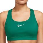 Nike Swoosh Logo Medium-Support Padded Sport Bra in Green, Size S, NWT Photo 1