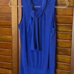 Candid Soul Blue Dressy Tank Blouse Blue Photo 0