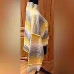 Pilcro by Anthropologie Cropped Mock Neck Sweater in Yellow & Gray Ombre Large Photo 9