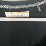 Robert Graham  Embroidered 3/4 sleeve embroidered top black modal silk large Photo 2