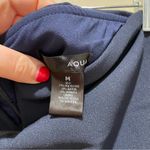 AQUA  V-Neck Flounce Romper Navy Blue Size Medium Photo 5